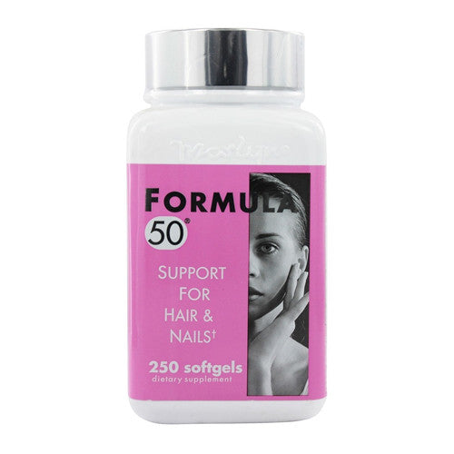Naturally Vitamins Formula 50 Support For Hair and Nails Supplement Softgels, 250 Ea